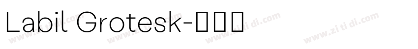 Labil Grotesk字体转换